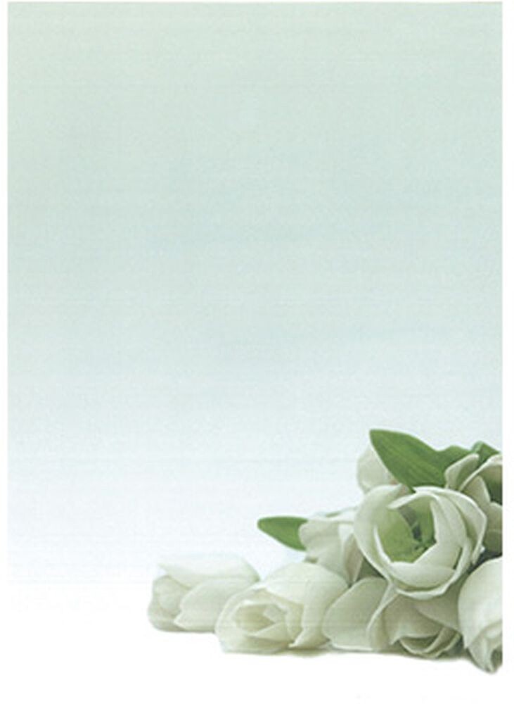 Papel Temático Flor Branca A4 90g 20 Folhas Papel Temático Flor Branca A4 90g 20 Folhas