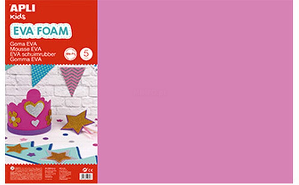 Placa de Cor Musgami 40x60cm 2mm Rosa 5Folhas Placa de Cor Musgami 40x60cm 2mm Rosa 5Folhas