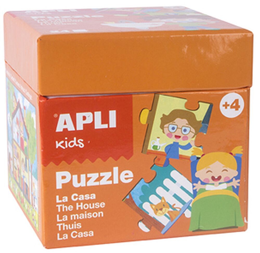 Jogo Puzzle Apli Kids Tema A Casa 24 Pecas APL13862