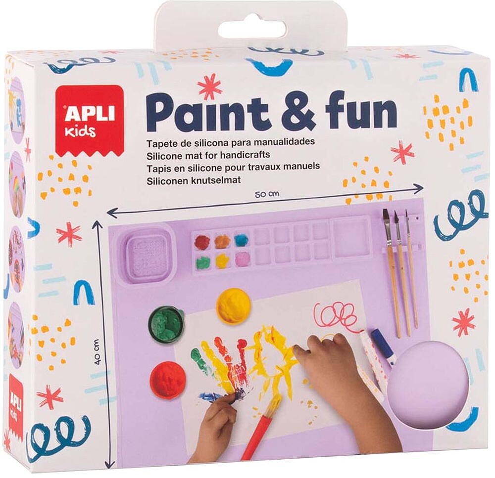 Tapete Lavável de Silicone para Pinturas Lilás APL19910