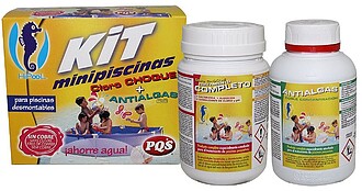 81262 KIT DE MANUTENÇÃO MINI PARA PISCINAS PEQUENAS, CLORO...