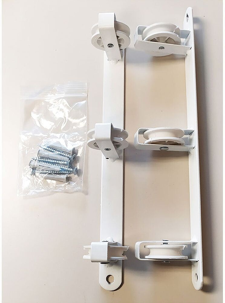 Estendal DE PARED BÁSICO C/3 POLIAS Branco 37x5x5cm G-77374