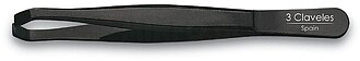 G-96046 : 96046 PINÇA DE DEPILAR CARANGUEJO PRETA 9 cm