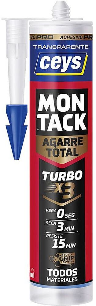 Adesivo Pro de Montagem Montack Turbo Transparente 290 ml G-96893