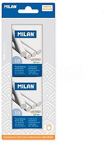 Pacote Milan de 2 Caixas de 10 Tizas - Redondas - Sem Caseí...
