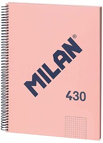 Caderno Espiral Milan Série 1918 Formato A4 Quadriculado 5x...