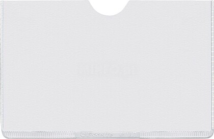 Esselte Pack de 100 Porta-Cartões Tamanho 87x56mm (NIF) - Transparente Acabamento Liso 46001