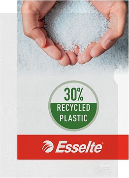 Esselte Caixa de 100 Pastas Uñero - Formato Folio - PVC Flexível - Espessura 110 Micras - Cor Transparente 46015