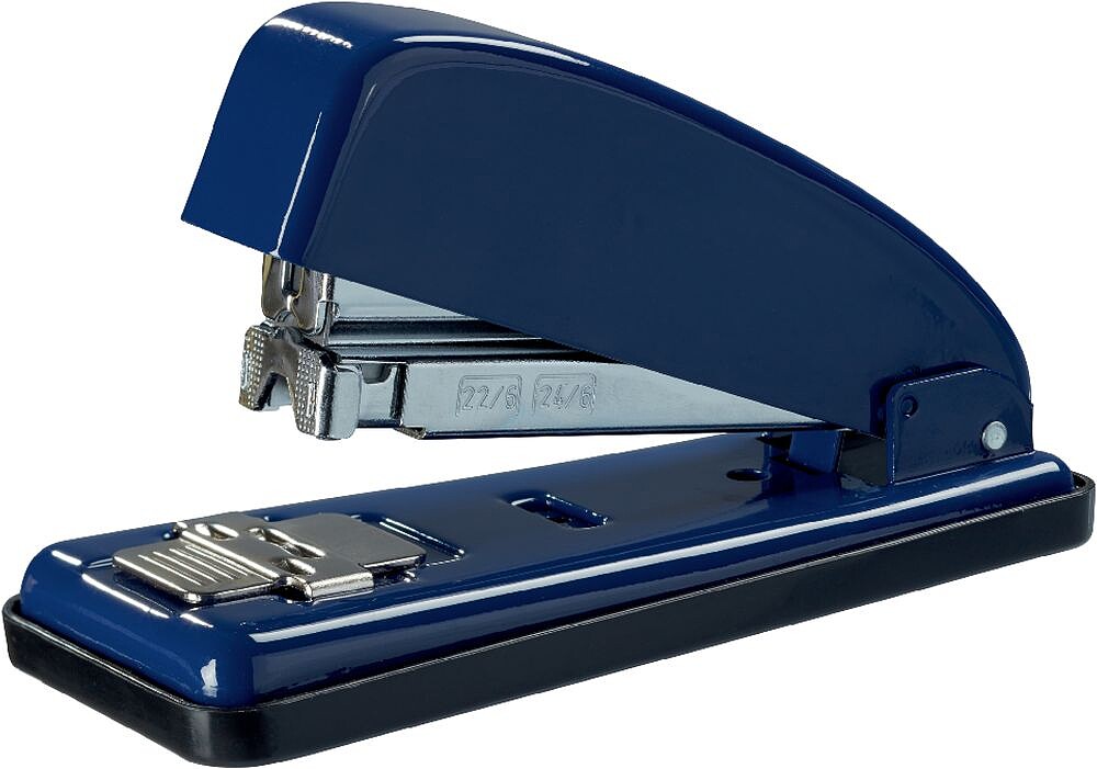 Agrafador Petrus 226 - Metálico - Até 30 Folhas - Grampeamento Fechado, Aberto e Prendido - Azul 001810 44794
