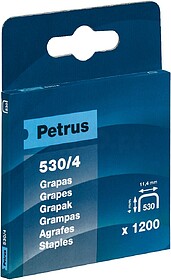 G-19842 : 19842 CAIXA 1200 GRAPAS MOD. 530/4mm. 77512 PETRUS