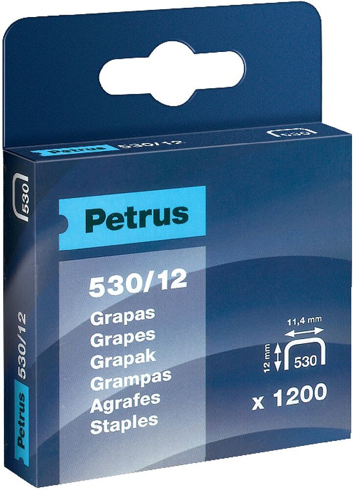 Caixa 1200 Grapas Mod. 530/12mm 77516 Petrus G-19846