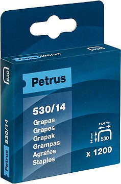 G-19847 : 19847 CAIXA 1200 GRAPAS MOD. 530/14mm 77517 PETRUS