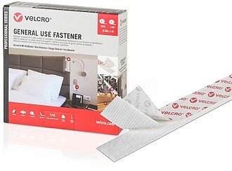 G-47504 : 47504 FITA DE GANCHO E LOOP ADESIVA, BRANCA, 20mm ...