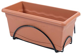 74819 BALCONERA PRATO INTEGRADO 60X24CM + SUPORTE TERRACOTA