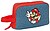 Safta Super Mario Bolsa Isotérmica Porta Alimentos - Asa de Mão Lateral - Cremalheira - 21.5x12x6.5cm - Cor Vermelho e Azul 812661859 - imagem 1