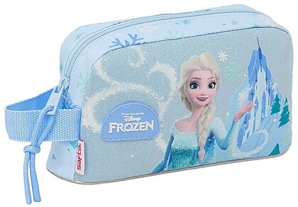 Safta Frozen Bolsa Isotermica Porta Alimentos - Asa de Mano Lateral - Cremallera - 21.5x12x6.5cm - Color Azul Pastel 812671859