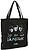 Safta K-Pop Demon Hunters Soul Tote Bag Bolsa de Tela - Cremallera - Bolsillo Interior - Asas de Mano - 36x38x6.5cm - Color Negro 642687777 - imagem 1