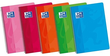Caderno Espiral Oxford School Clássico Fº - Capa Mole - 1 Linha com Margem - 80 Folhas - Cores Sortidas 100430172