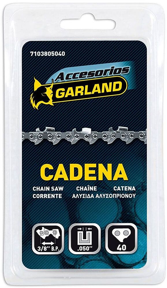 S.OF. Corrente de Motosserra 3/8 b.p 10” 40 E 7103805040 GARLAND G-84128