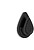 Cabide Resistente À Água “Gota” Preto Mate 2193-3 Inofix G-66807 - imagem 1