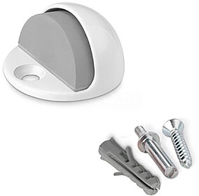 66646 Porta-fechadura metálica com parafuso Branco (BLISTER...