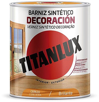 G-25787 : 25787 BARNIZ SINTÉTICO DECORAÇÃO BRILHANTE CEREJA 250 ML TITANLUX M10100514