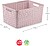 Caixa Arrumação Rattan Nº5 18L Rosa Pastel Caixa Arrumação Rattan Nº5 18L Rosa - imagem 1