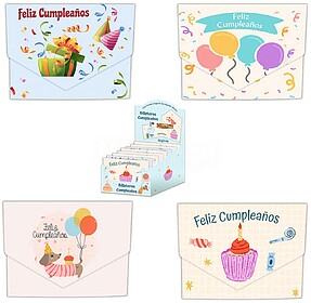 37975 : ENVELOPE PARA NOTAS ARGUVAL FECHO FELIZ ANIVERSARIO ...