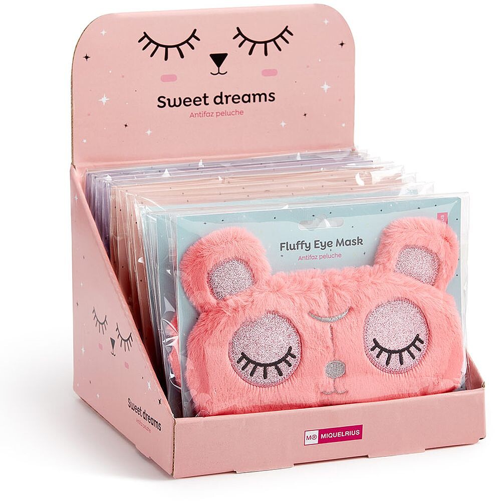 Máscara para Dormir Peluche Sweet Dreams Expositor 12un B2F13083