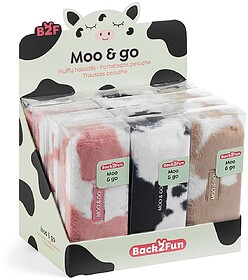 B2F19398 Estojo Peluche Moo/Go Expositor 12un