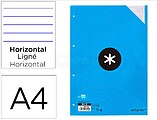 Recarga a4 antartik 100 folhas 100g/m2 pautado 4 furos bandas de 5 cores