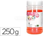Purpurina liderpapel fantasia cor laranja pastel metalizado frasco de 250 gr