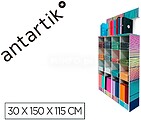 Cadernos e pastas antartik expositor de chao cartao com 169 unidades 30x150x115 cm KA71