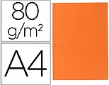 100 x Subcarpeta papel liderpapel din a4 naranja intenso 80g/m2 SC53