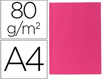 100 x Subcarpeta papel liderpapel din a4 fucsia 80g/m2 SC55