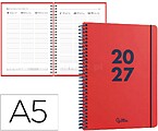 Agenda de escritório liderpapel 2027 espiral basic semana à vista a5 bilíngue papel 60g fsc design 3