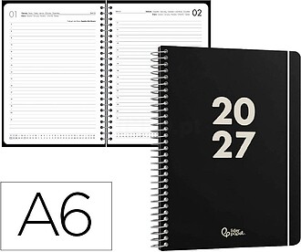 Agenda de escritório liderpapel 2027 espiral basic dia/pág...