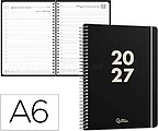 Agenda de escritório liderpapel 2027 espiral basic dia/página a6 bilíngue papel 60g fsc design 1