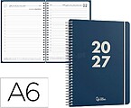 Agenda de escritório liderpapel 2027 espiral basic dia/página a6 bilíngue papel 60g fsc design 2