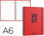 Agenda de escritório liderpapel 2027 espiral basic dia/página a6 bilíngue papel 60g fsc design 3