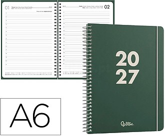 Agenda de escritório liderpapel 2027 espiral basic dia/pág...