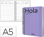 Agenda de escritório liderpapel 2027 espiral classic semana à vista a5 bilíngue papel 70g fsc design 5