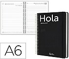 Agenda de escritório liderpapel 2027 espiral classic dia/página a6 bilíngue papel 70g fsc design 1