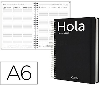 Agenda de escritório liderpapel 2027 espiral classic semana...