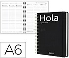Agenda de escritório liderpapel 2027 espiral classic semana à vista a6 bilíngue papel 70g fsc design 1