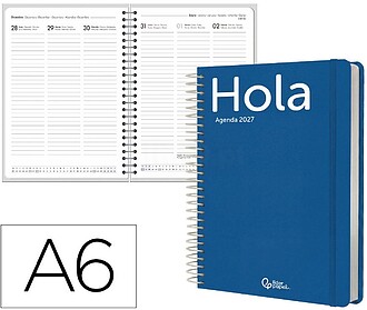 Agenda de escritório liderpapel 2027 espiral classic semana...