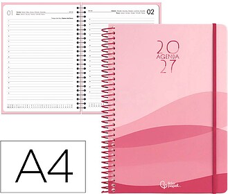 Agenda de escritório liderpapel 2027 espiral gazi dia/pági...