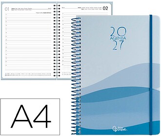 Agenda de escritório liderpapel 2027 espiral gazi dia/pági...