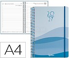 Agenda de escritório liderpapel 2027 espiral gazi dia/página a4 bilíngue papel 70g fsc design 3