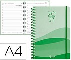 Agenda de escritório liderpapel 2027 espiral gazi dia/página a4 bilíngue papel 70g fsc design 4